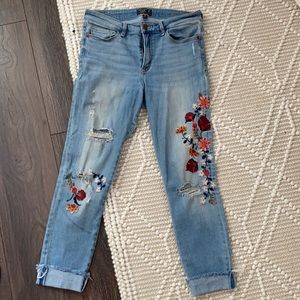 Abercrombie and Fitch Harper Embroidered Jean